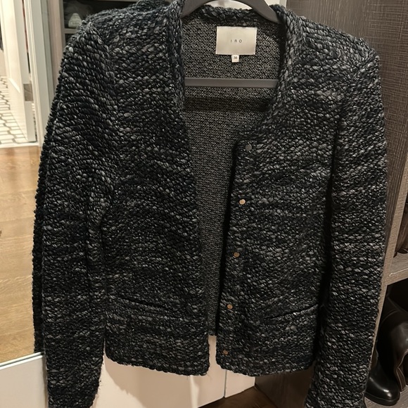 Iro sweater blazer size 38 blue tweed - Picture 4 of 5